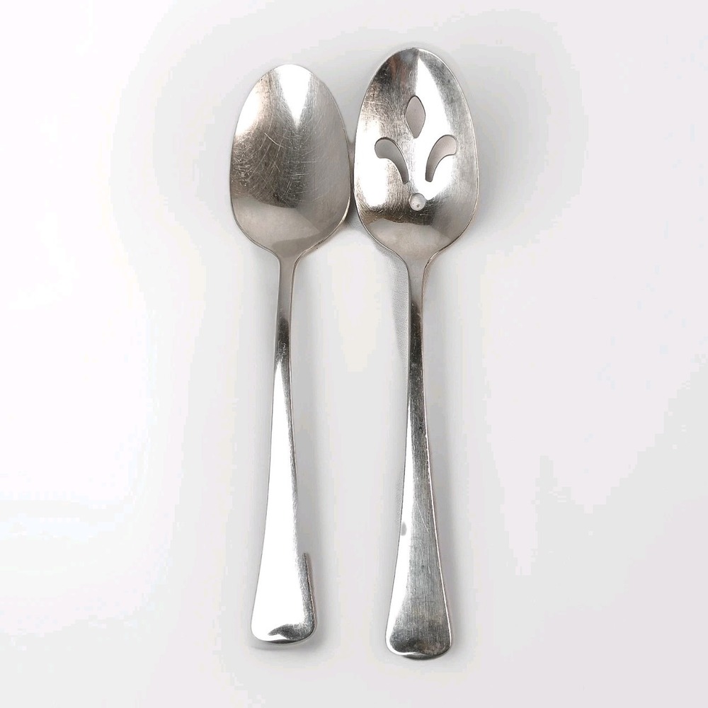 Oneida Ltd 1881 Rogers Serving Spoons and one Slotted Serving Spoon Satin